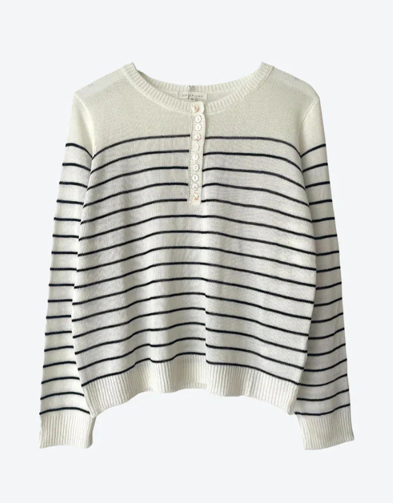 Gia Stripe Knit - Black Stripe