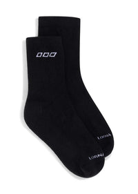 LJ Quarter Crew Socks - Black - Sare StoreLorna JaneSocks