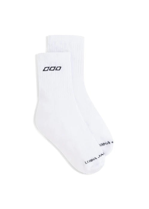 LJ Quarter Crew Socks - White - Sare StoreLorna JaneSocks