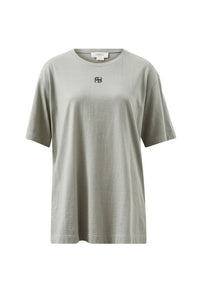 Longline Step Hem Tee - Soft Sage/Phantom Ceres Monogram Embroidery - Sare StoreCeres LifeTee