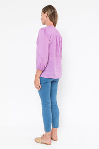 Loop Button Detail Top - Lavender - Sare StoreJumpShirts