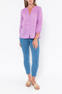 Loop Button Detail Top - Lavender - Sare StoreJumpShirts