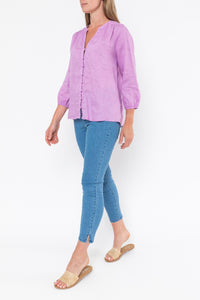 Loop Button Detail Top - Lavender - Sare StoreJumpShirts