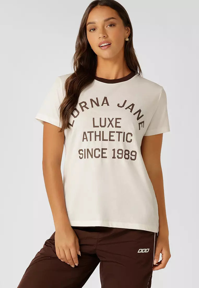 Lotus Heritage Ringer T-Shirt - Porcelain
