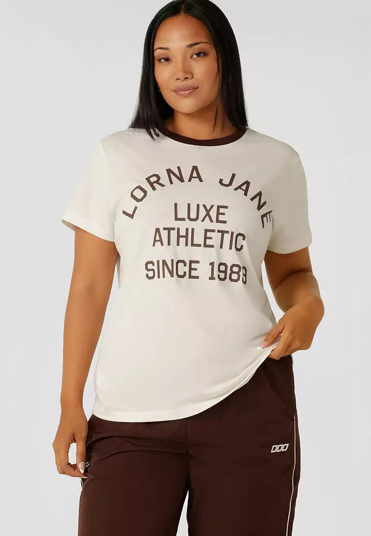 Lotus Heritage Ringer T-Shirt - Porcelain
