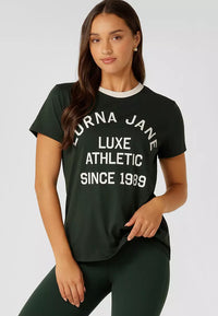 Lotus Heritage Ringer T-Shirt - Fig Green