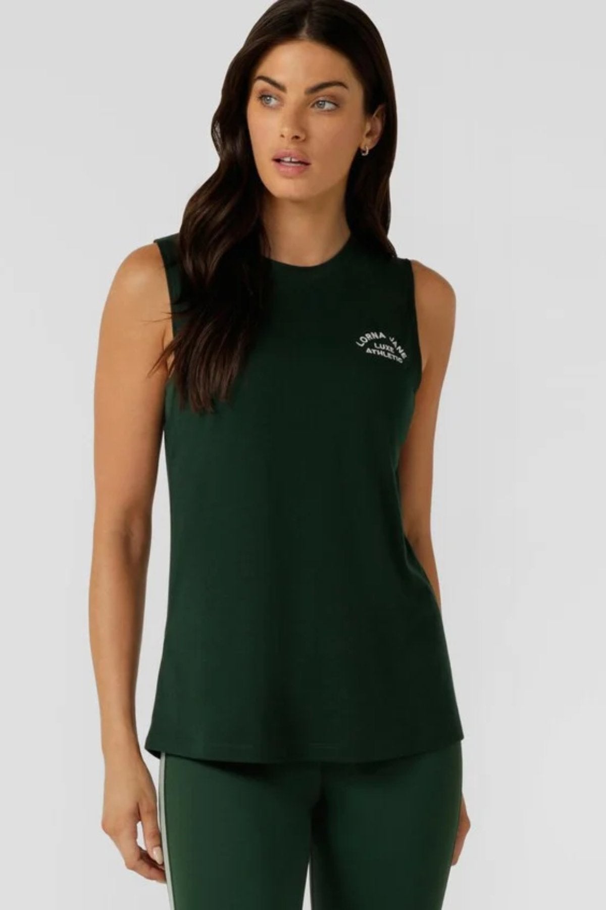 Lotus Muscle Tank - Dark Green - Sare StoreLorna JaneTank