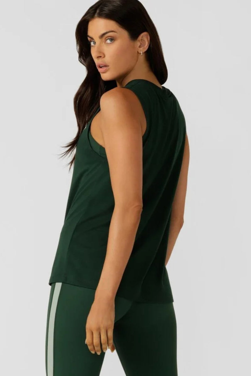 Lotus Muscle Tank - Dark Green - Sare StoreLorna JaneTank