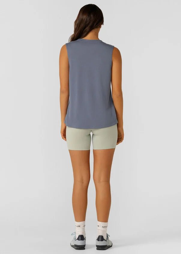 Lotus Muscle Tank - Powder Grey - Sare StoreLorna JaneTank