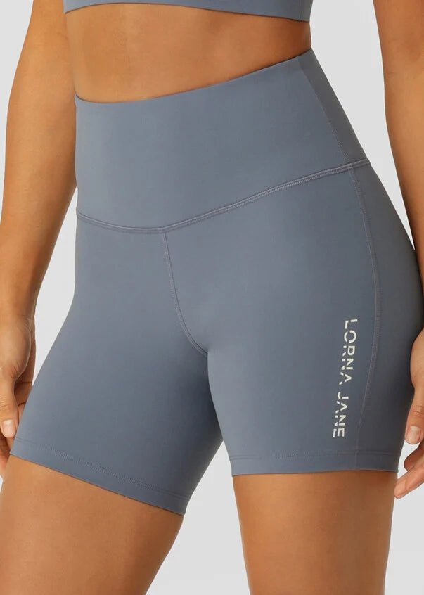 Lotus No Chafe 16cm Bike Shorts - Powder Grey - Sare StoreLorna JaneLeggings