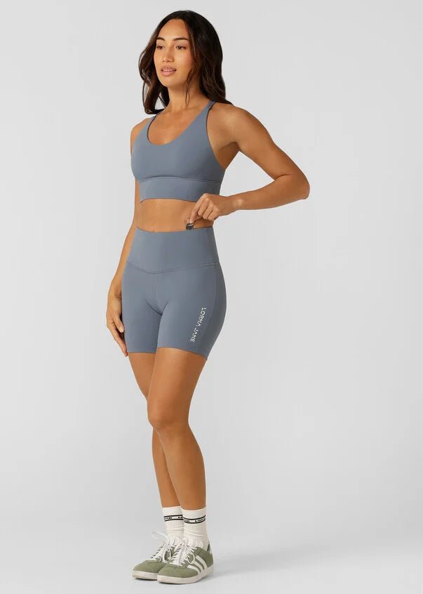 Lotus No Chafe 16cm Bike Shorts - Powder Grey - Sare StoreLorna JaneLeggings