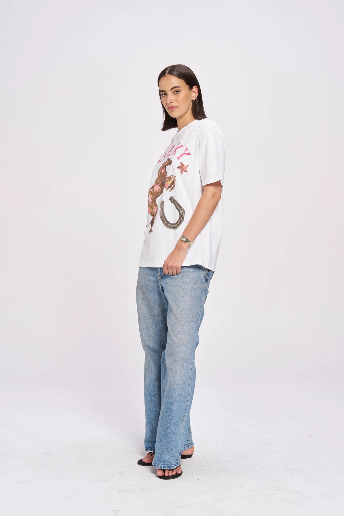 Lucky Oversize Tee - Lucent White - Sare StoreMaku The LabelT-shirt