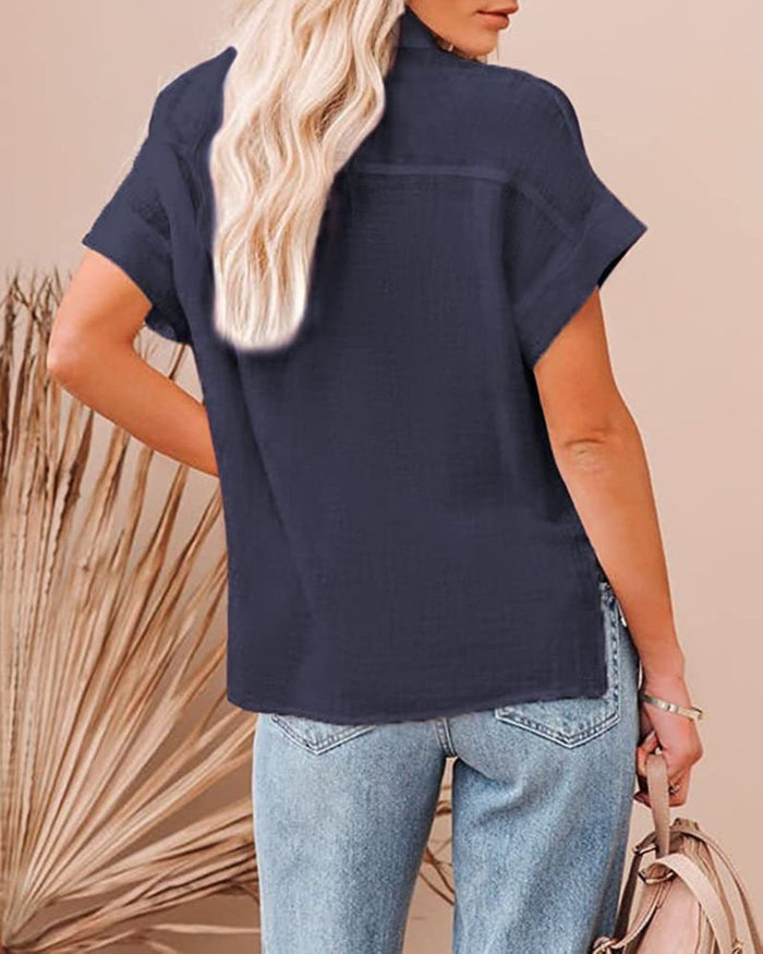 Luna Top - Navy - Sare StoreSare StoreShirts