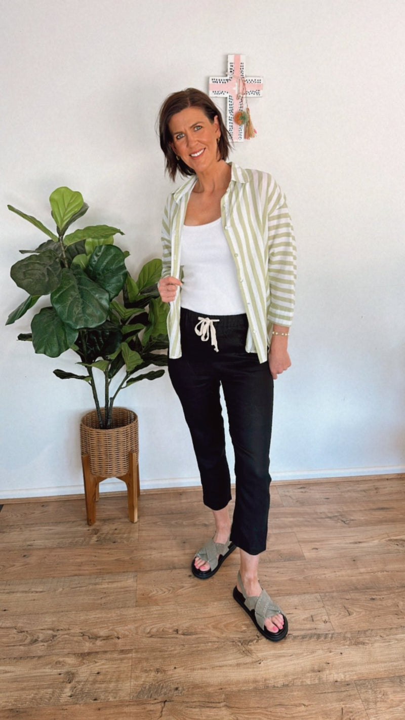 Luxe Linen Black Pants - Sare StoreLittle LiesPants