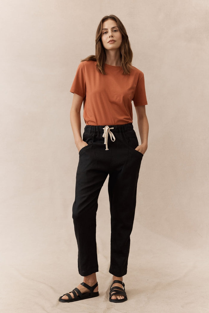 Luxe Linen Black Pants - Sare StoreLittle LiesPants