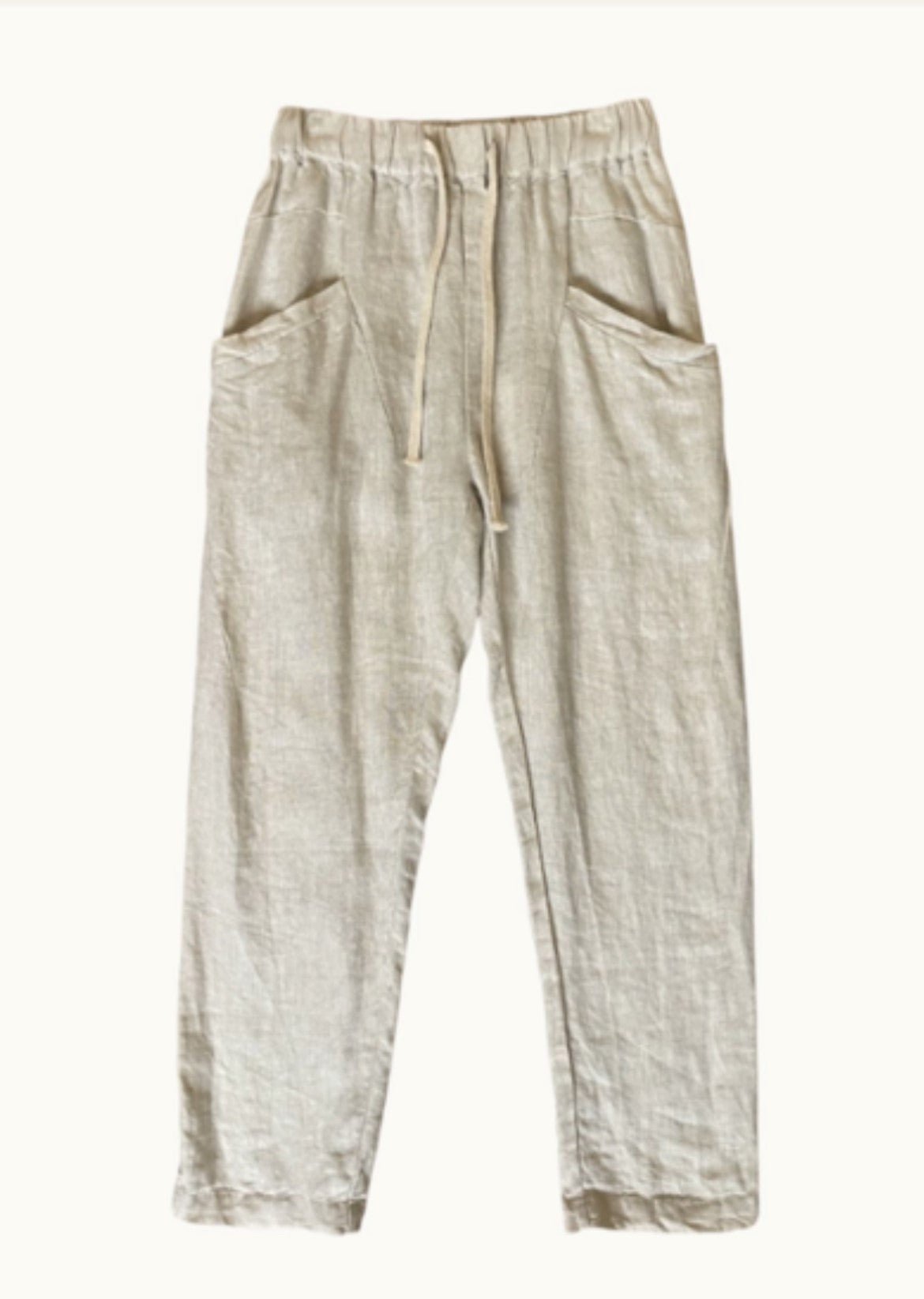 Luxe Linen Pants - Natural - Sare StoreLittle LiesPants