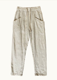 Luxe Linen Pants - Natural - Sare StoreLittle LiesPants