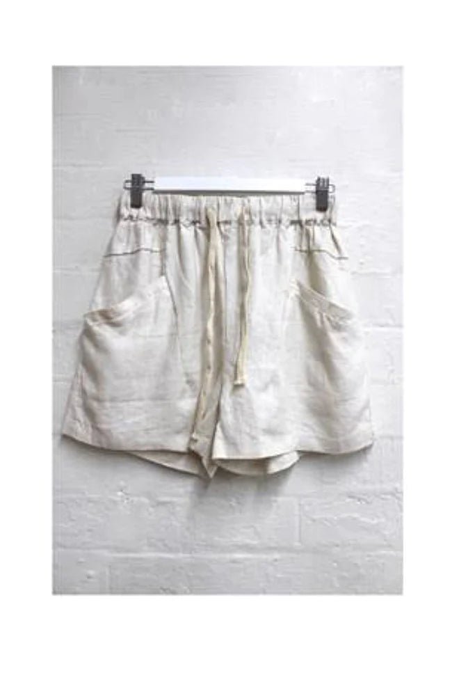 Luxe Linen Shorts - White - Sare StoreLittle LiesShorts