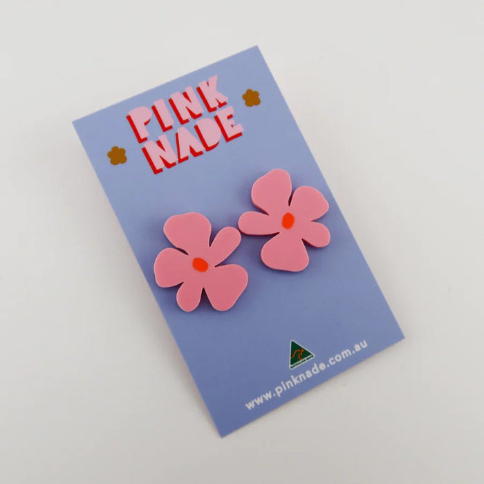 Maggie Flower Statement Studs - Pink/Orange - Sare StorePink NadeEarrings