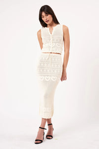 Maisie Knit Top - White - Sare StoreRollas JeansTops