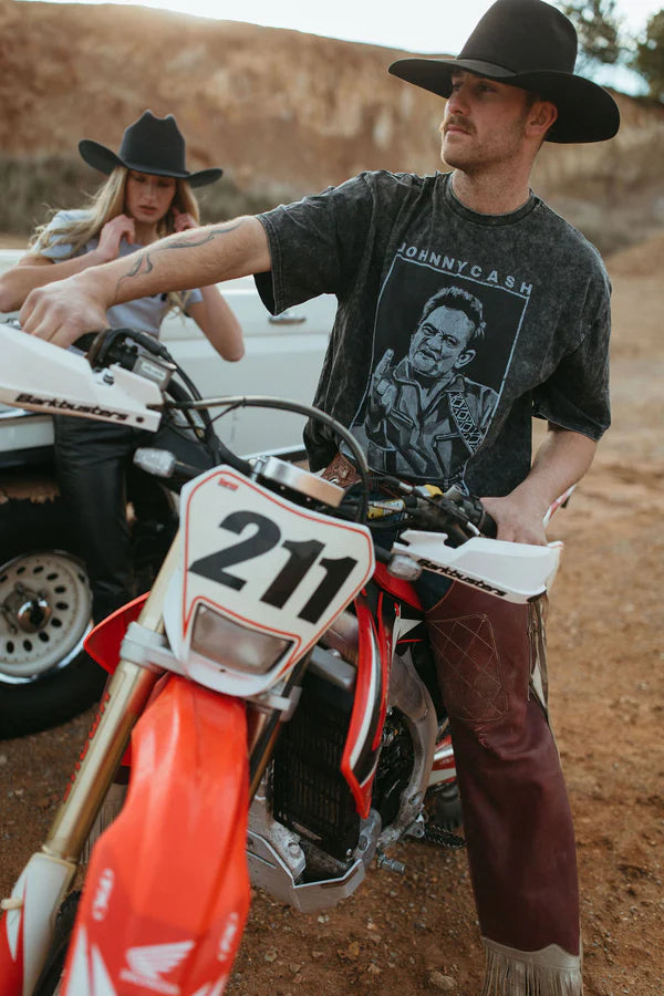 Man in Black Box Tee