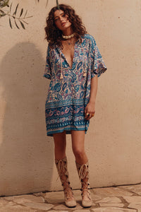 Marmont Flutter Tunic Dress - Lapis - Sare StoreSPELLDress