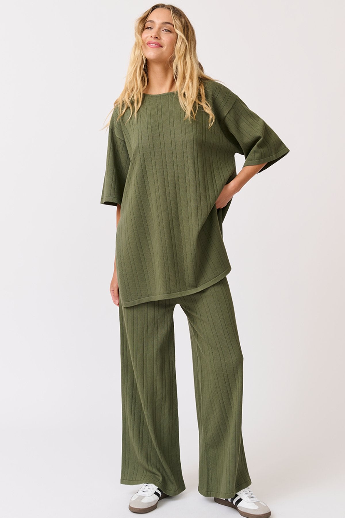 Molly Knit Pant - Thyme Knit - Sare StoreCartel & WillowPants