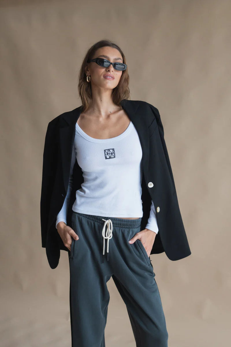 Monogram Long Sleeve Top Snow - Sare StoreAraminta JamesTops