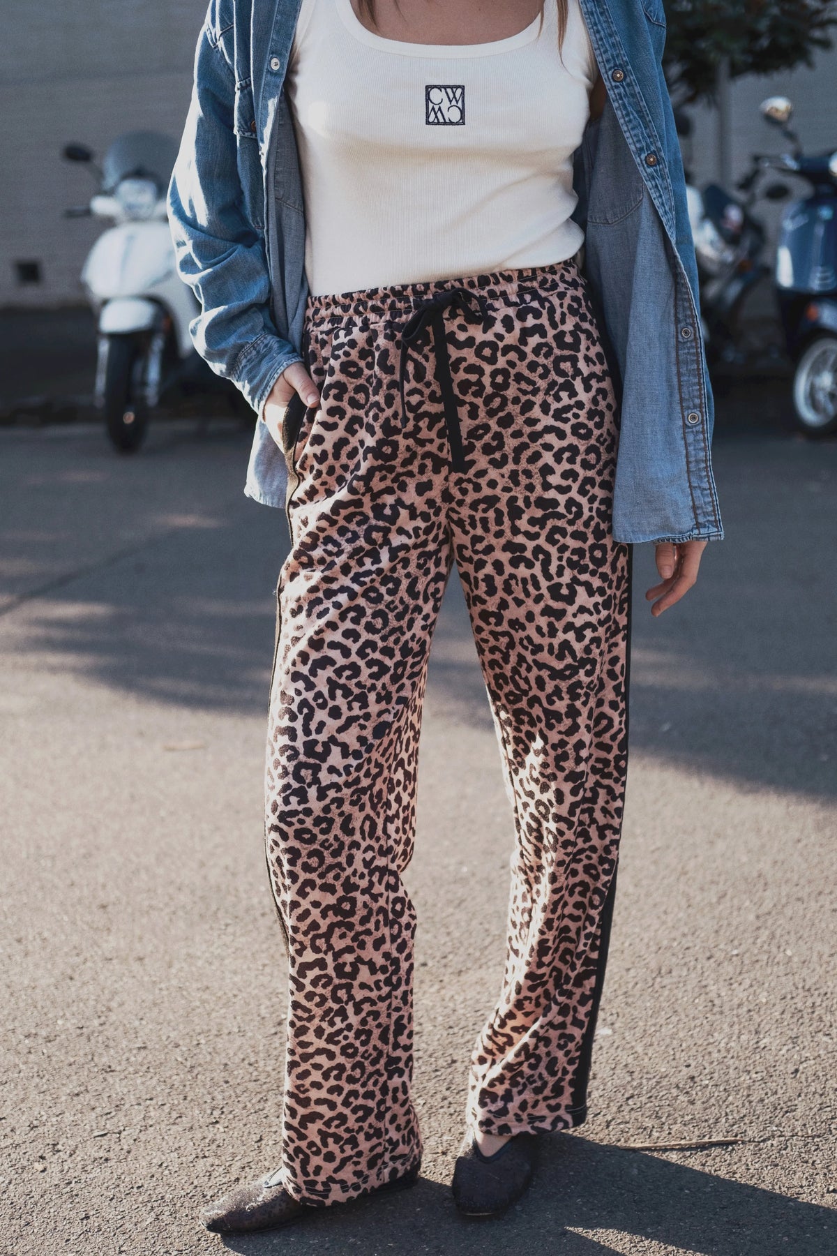 Adeline Pant - Neutral Leopard