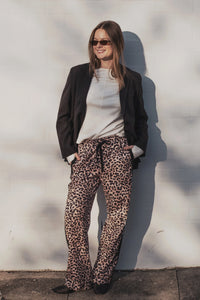 Adeline Pant - Neutral Leopard