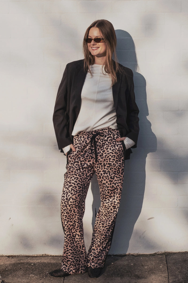 Adeline Pant - Neutral Leopard