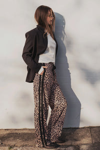 Adeline Pant - Neutral Leopard