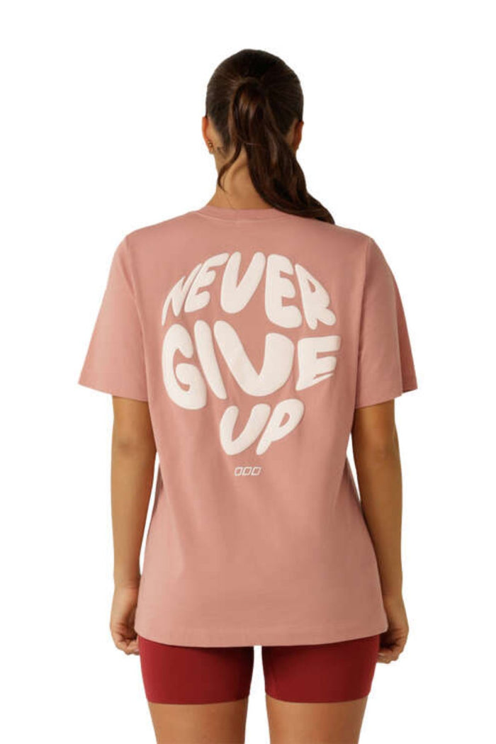 Never Give Up Relaxed Tee - Ash Rose - Sare StoreLorna JaneTee