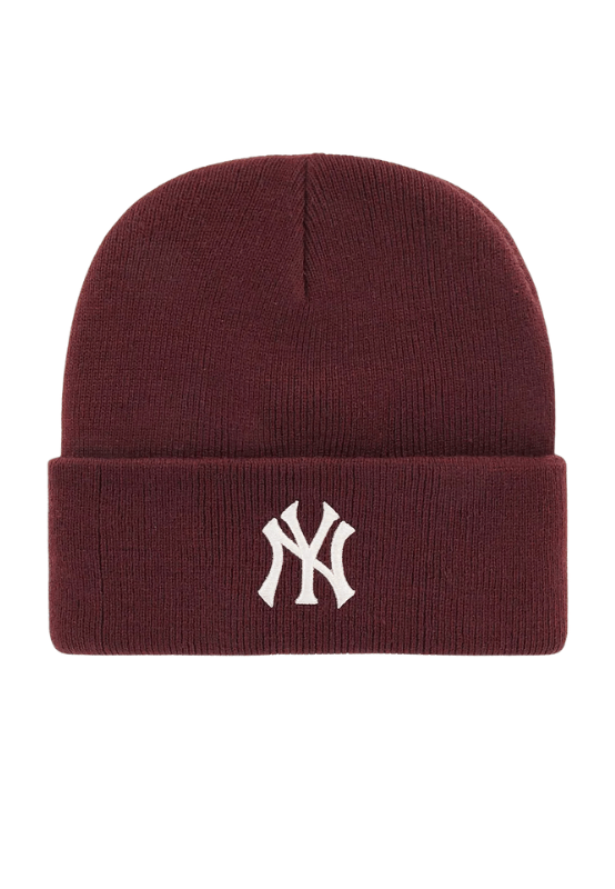 New York Yankees Cuff Knit Haymaker - Dark Maroon - Sare Store'47beanie