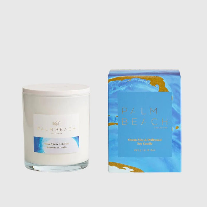 Ocean Mist & Driftwood 420g Standard Candle - Sare StorePalm Beach collectionCandle
