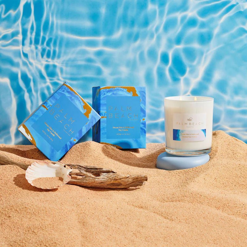 Ocean Mist & Driftwood 420g Standard Candle - Sare StorePalm Beach collectionCandle