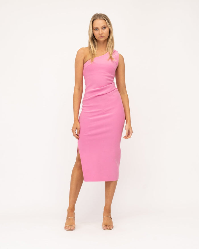 One shoulder Pink Dress - Sare StoreWhite ClosetDress