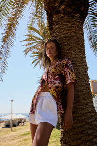Button UP SS Shirt - Orchid