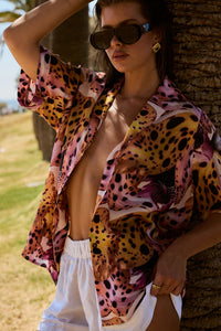 Button UP SS Shirt - Orchid