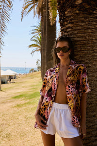 Button UP SS Shirt - Orchid