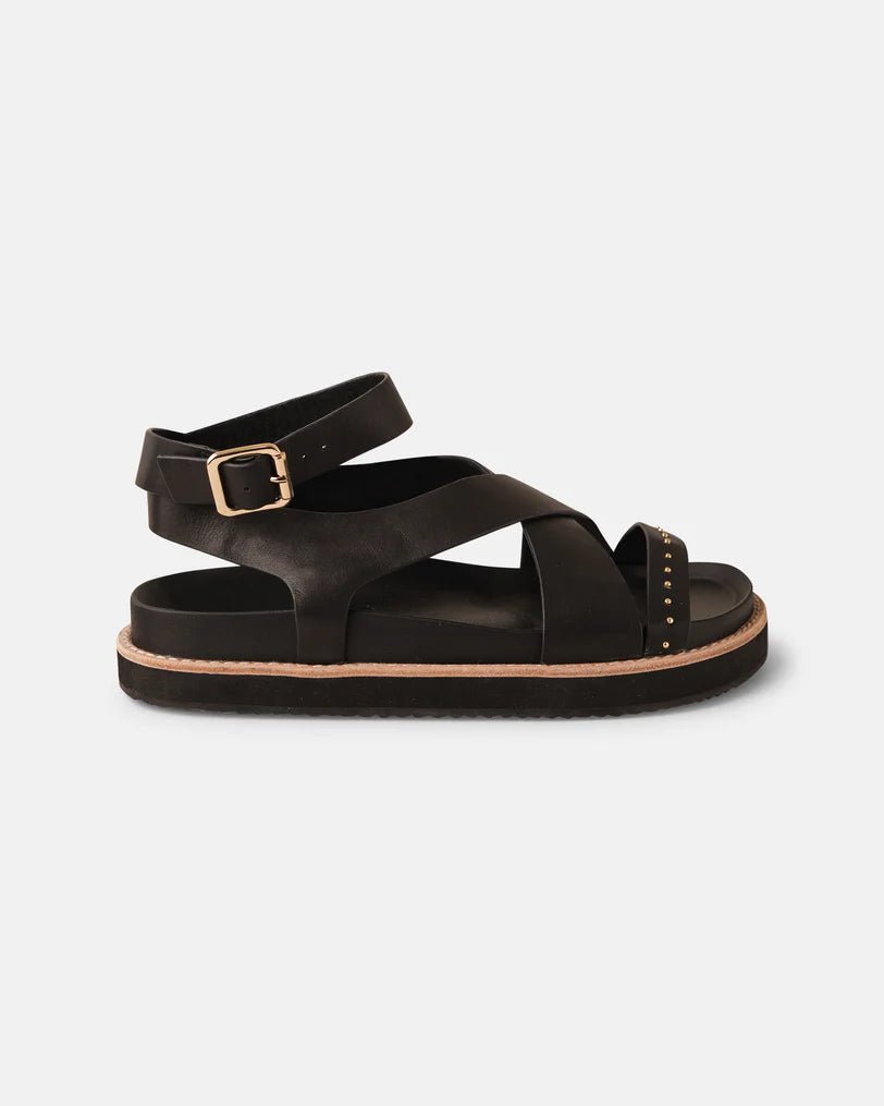Pilar Leather Sandal - Black - Sare StoreWalnut MelbourneSandals