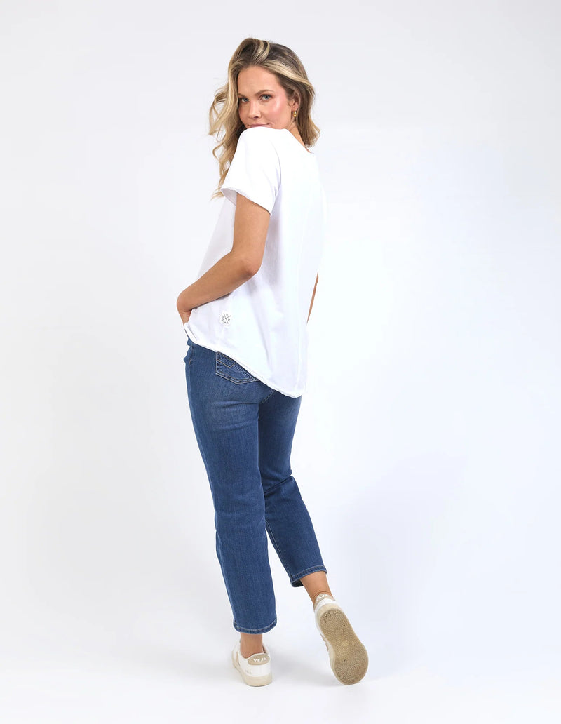 Pima Vee Tee - White - Sare StoreElmTee