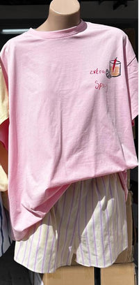 Pink/Yellow Extra Spicy T-shirt Set - Sare StoreBy FrankieSet