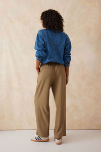 Pleat Front Pant - Biscuit - Sare StoreCeres LifePants