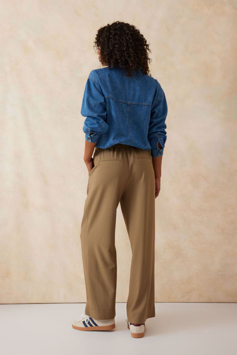 Pleat Front Pant - Biscuit - Sare StoreCeres LifePants