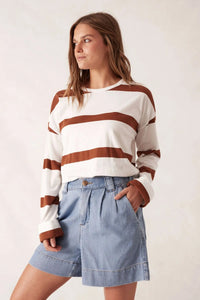 Pleat Front Short - Blue Herringbone - Sare StoreCeres LifeShorts