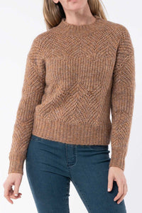 Pointelle Pullover - Toffee - Sare StoreJumpKnit