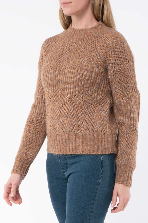 Pointelle Pullover - Toffee - Sare StoreJumpKnit