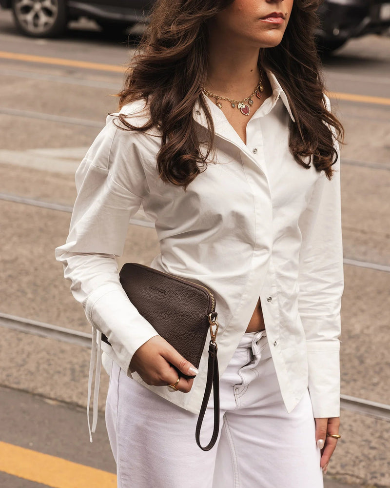 Poppy Clutch - Chocolate - Sare StoreLouenhideBag