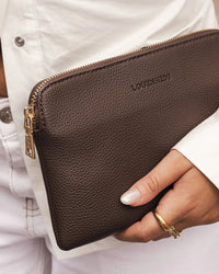Poppy Clutch - Chocolate - Sare StoreLouenhideBag